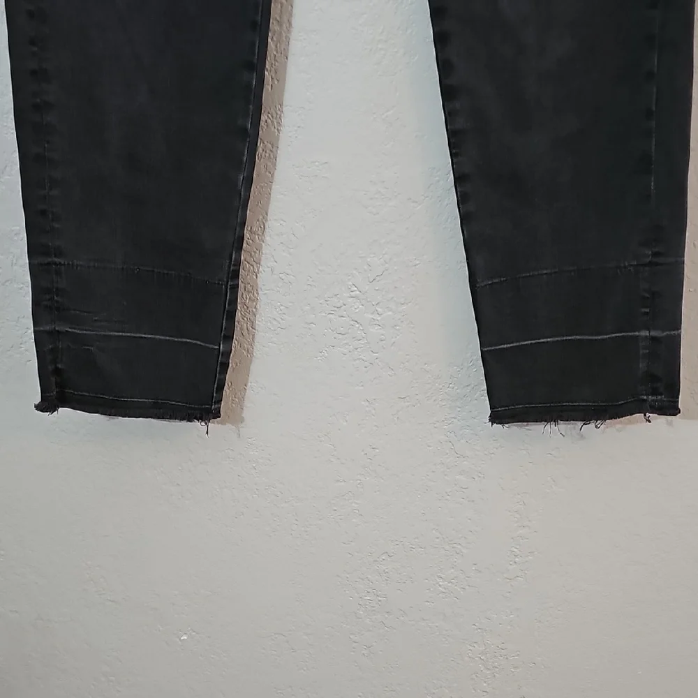 Frame Denim Black Le Nouveau Straight Ankle Jeans Womens 27 Stretchy High Rise - Picture 5 of 11